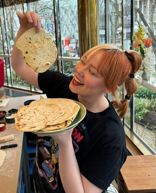 Aubergine shawarma Og fladbrød Hannah Grant GO Morgen Danmark