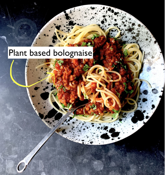 Plant based bolognese