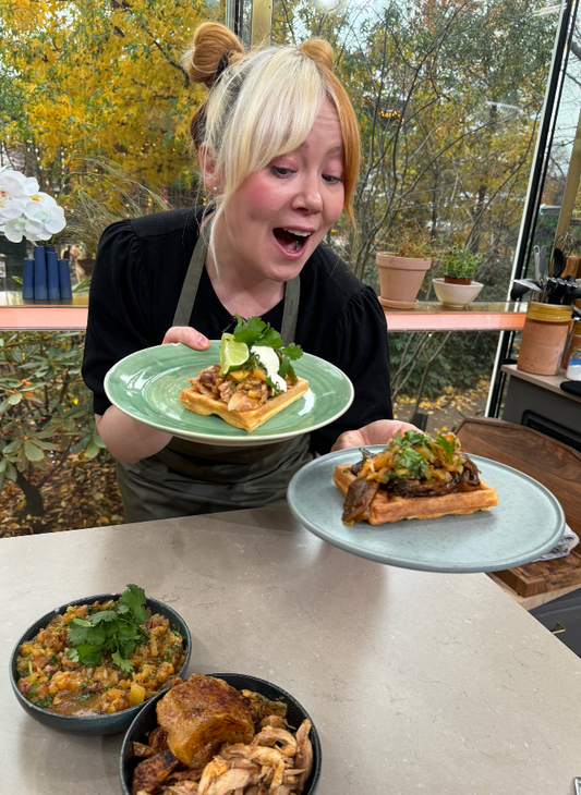 Proteinvafler med Kylling Al Pastor - Go' Morgen Danmark