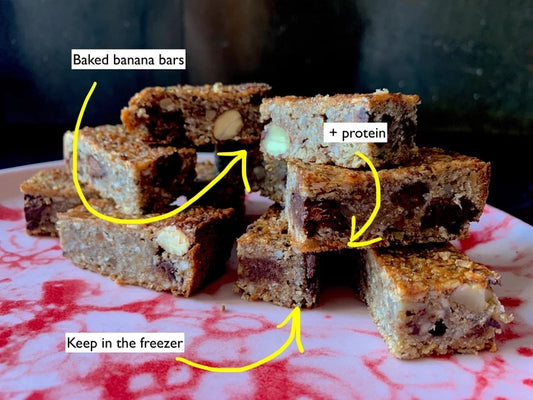 Baked Banana Bars