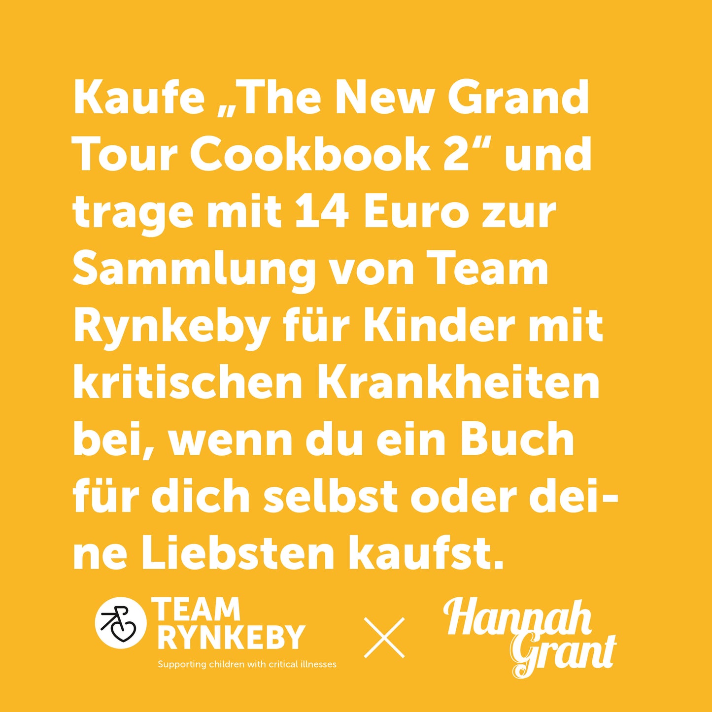 Team Rynkeby DE  x Das neue Grand Tour Kochbuch 2